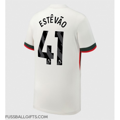 Chelsea Estevao Willian #41 Fußballbekleidung Auswärtstrikot 2025-26 Kurzarm